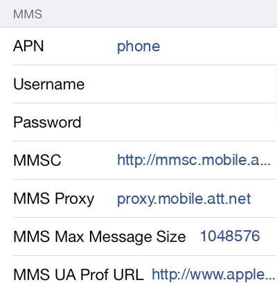 AT&T APN settings for iOS - APN Settings USA